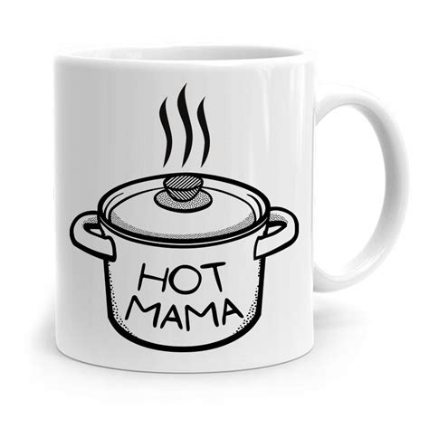 KUBEK PREZENT URODZINOWY DLA MAMY MATKI HOT MAMA z Nadrukiem ze Zdjęciem PoliDraw Sklep