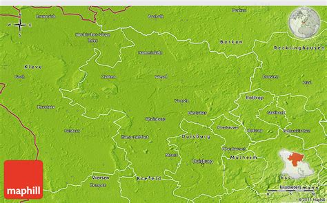 Physical 3D Map of Wesel