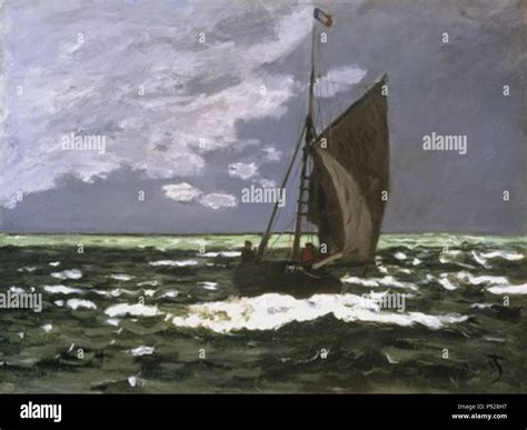 428 Claude Monet Seascape Storm Stock Photo Alamy