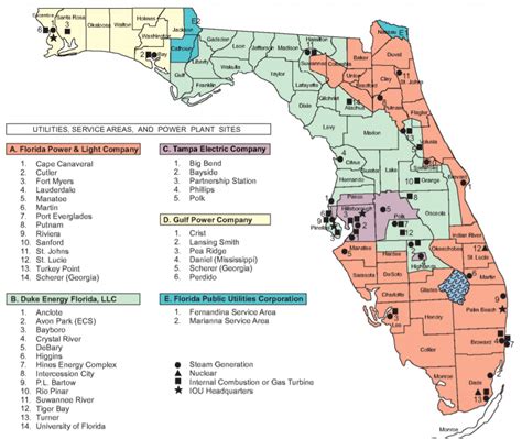 Resource And Industry Map Of Florida Map Of World