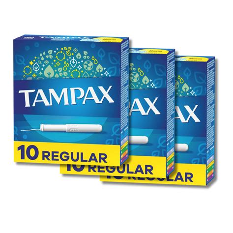 Tampax Cardboard Tampons Regular Absorbency Anti Slip Grip Leakguard