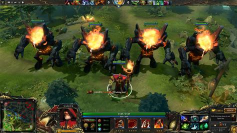 Warlock with his new Golems : DotA2