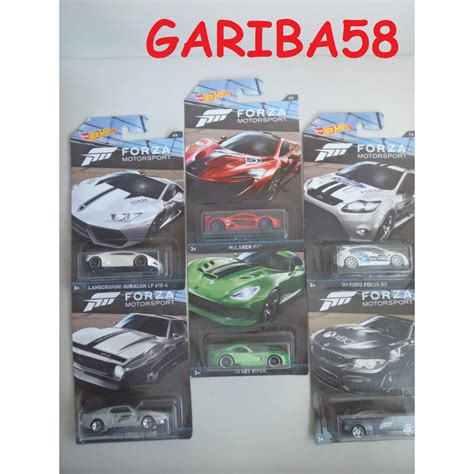 Hot Wheels 2018 Forza Motorsport Set Completo 6 Minis Mclaren Bmw Viper Amx Lamborghini Focus