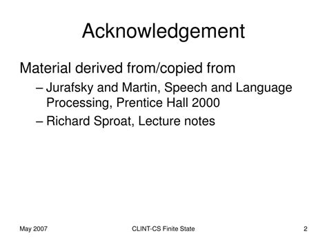 Ppt Introduction To Computational Linguistics Powerpoint Presentation