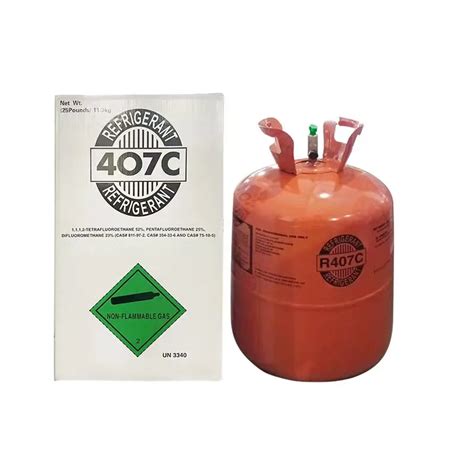 High Quality Gas Refrigerant R407 Cylinder Mixed Refrigerant Gas