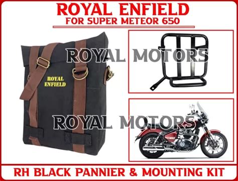 Royal Enfield Rh Pannier Noir Kit De Montage Pour Super Meteor