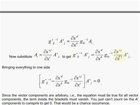 GR2 7 The Contravariant Metric Tensor YouTube