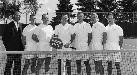 MSU Tennis team and the coach | Tennis team, Michigan state, Michigan ...