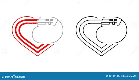 Pacemaker Line Icon Concept Pacemaker Flat Vector Symbol Sign