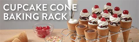 Wilton Cupcake Cones Baking Rack 12 Cavity Ice Cream Cone Cupcakes