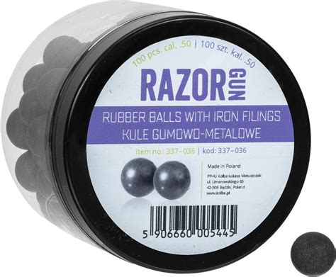 RazorGun Kule Gumowo Metalowe 50 Kal 50 100 Szt Do Hdr50 Hdp50