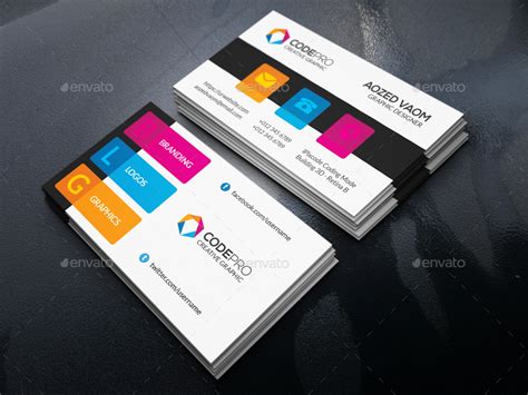 Color Business Card By Axnorpix Graphicriver