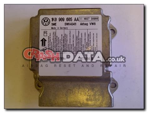 VW Golf Skoda Octavia 1K0 909 605 AA Airbag Control Module Reset By