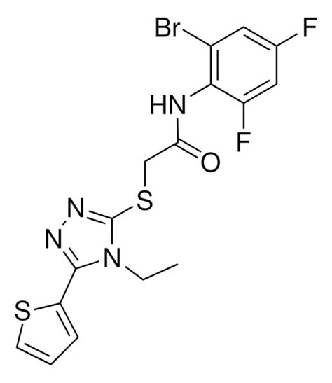 N 2 BROMO 4 6 DIFLUOROPHENYL 2 4 ETHYL 5 2 THIENYL 4H 1 2 4