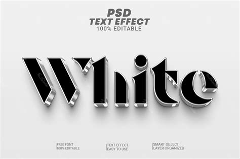 White and Black Stencil Elegant News 3D Text Effect | Photoshop PREMIUM ...