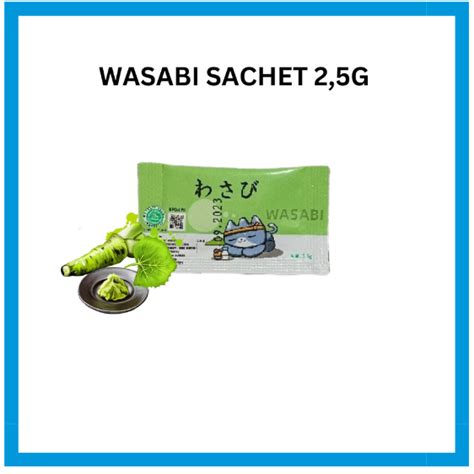 Jual Wasabi Sachet Halal 25gr 100 Pcs Shopee Indonesia