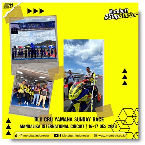 Motobatt Event Blu Cru Yamaha Sunday Race Seri At Mandalika