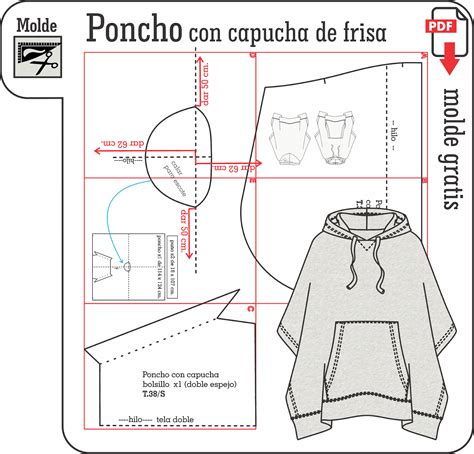 Ponchos de polar para niños moldes Imagui