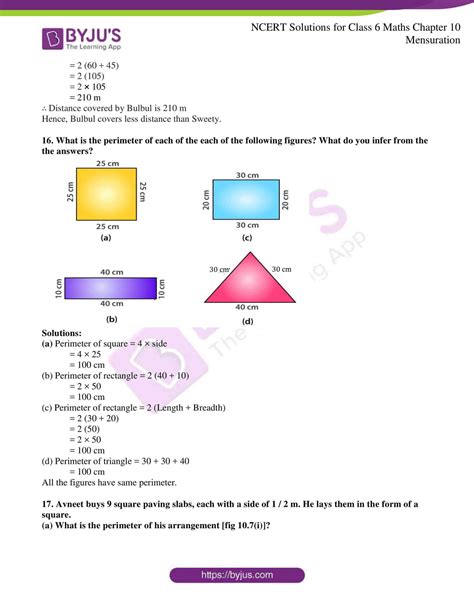 NCERT Solutions Class 6 Maths Chapter 10 Measurement BYJU S