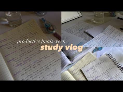 Productive Finals Week Study Vlog Youtube