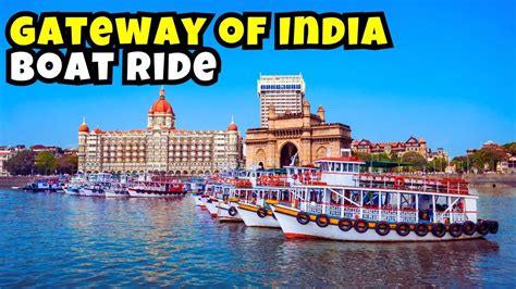 explore  boat ride   gateway  india   amazing view