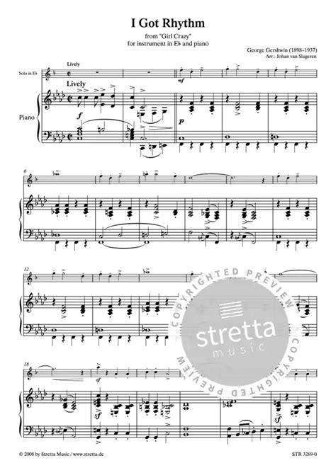 I Got Rhythm Von George Gershwin Im Stretta Noten Shop Kaufen