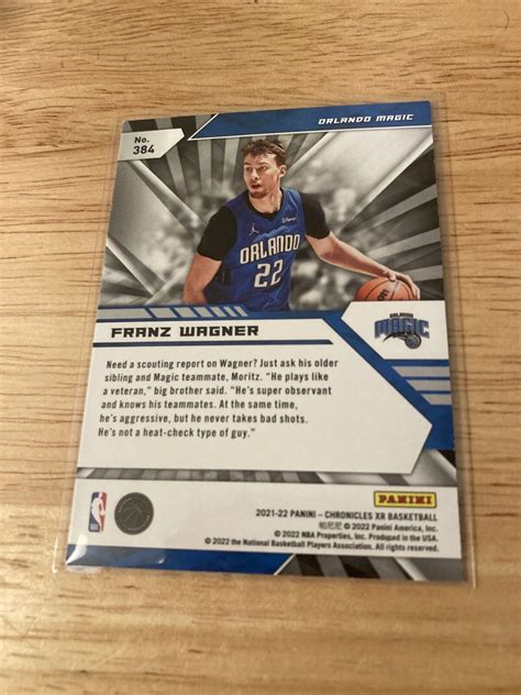 Panini Chronicles Xr Green Franz Wagner Rc For Sale