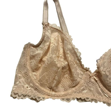 Savage X Fenty Nude Tan Lace Bra C Unlined Underwir Gem