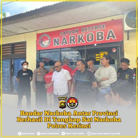 Bandar Narkoba Antar Provinsi Berhasil Ditangkap Sat Narkoba Polres