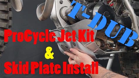 TW200 Skid Plate Carb Jet Kit Install YouTube