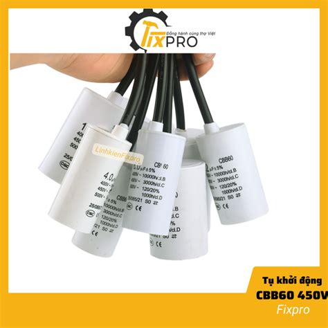 Tụ máy giặt CBB60 25UF 35UF 40UF 45UF 60UF 100UF 450V chính hãng Senju