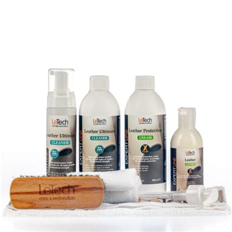 Letech Leather Care Kit Advanced 500 ml - Leather Cleaner and Leather ...