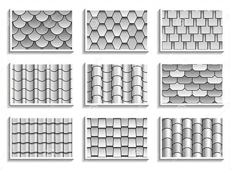 Ajuste Das Texturas Sem Emenda Das Telhas De Telhado Do Grayscale