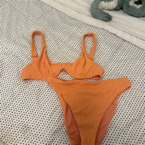 Dippin Daisys Orange Bikini Never Worn Depop