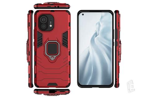 Armor Ring Defender červený Odolný Kryt Obal Na Xiaomi Mi 11 Ipshop