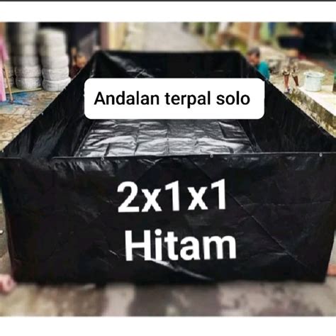 Jual Terpal Kolam Ikan Kotak Bahan A12 Korea Ukuran 200x100x100 211