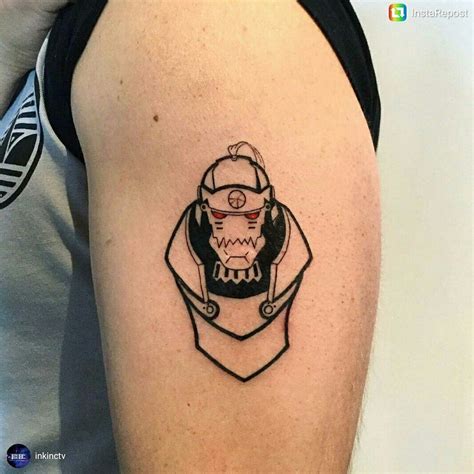 Alphonse Elric Tattoo Fullmetal Alchemist Tatuagem Alquimia Tatuagem