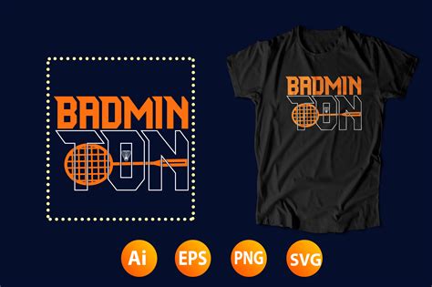 Badminton T-shirt Design 01 Graphic by Unique T-shirt78 · Creative Fabrica