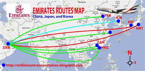 Airlines Routes Map Emirates Routes Map