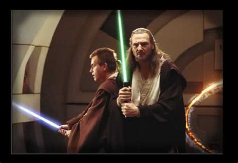 Master Qui-Gon Jinn & Padawan Obi-Wan Kenobi - Star Wars Prequels Photo ...