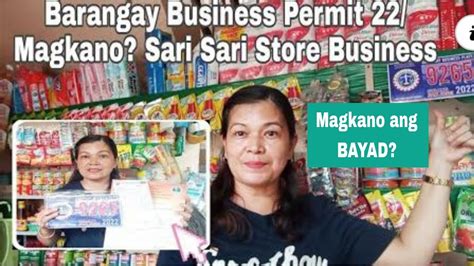 Sari Sari Store Business Barangay Business Permit Magkano Ang