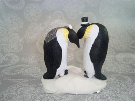 Custom Handmade Penguin Wedding Cake Topper 2583634 Weddbook