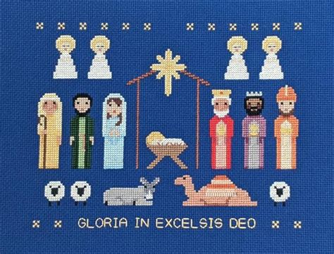 The Nativity Holiday Cross Stitch Pattern Christmas Birth Of Christ