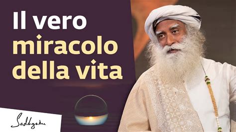 Il Vero Miracolo Della Vita Sadhguru Italiano Youtube