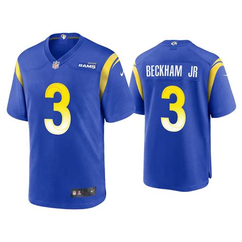 Youth Odell Beckham Jr. Rams Game Jersey Royal