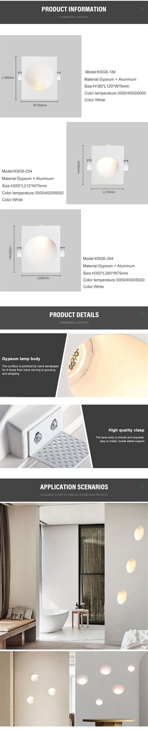 Downlight Ceiling Led Gypsum Light TEEKUV