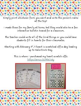 Valentine Scratch Off Activity By Teach Play With Mrs J Tpt