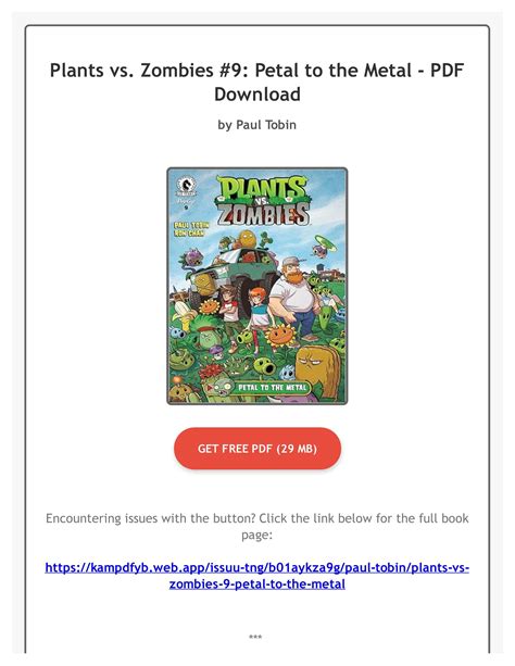 PDF Plants Vs Zombies 9 Petal To The Metal By Paul Tobin By