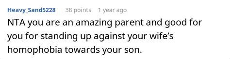 Man Hugs And Kisses Gay Son Angers Homophobic Wife Bored Panda