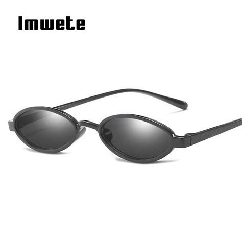 Imwete Retro Small Sunglasses Women Brand Designer Cat Eye Sun Glasses